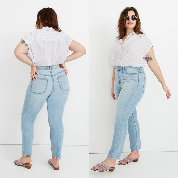 MADEWELL The Perfect Vintage Jean in Fitzgerald Light Wash Petite Plus Size 36 - Picture 1 of 13